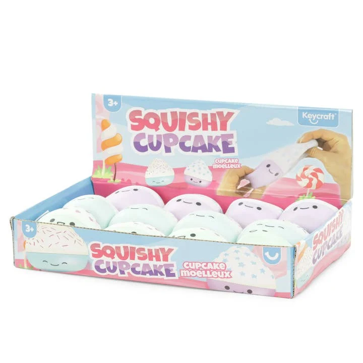 Keycraft Squishy Cupcake Sensory Toy Sand Filled Stress Relief Fun