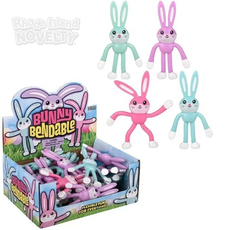Bendable Easter Bunny, 5 Inches, Assortment, 1 Count