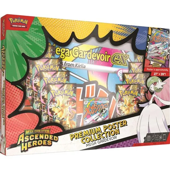 Pokémon TCG Mega Evolution Ascended Heroes Premium Poster Collection Box