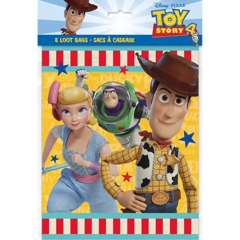 Toy Story Birthday Favour Bags, Disney, 8 Count