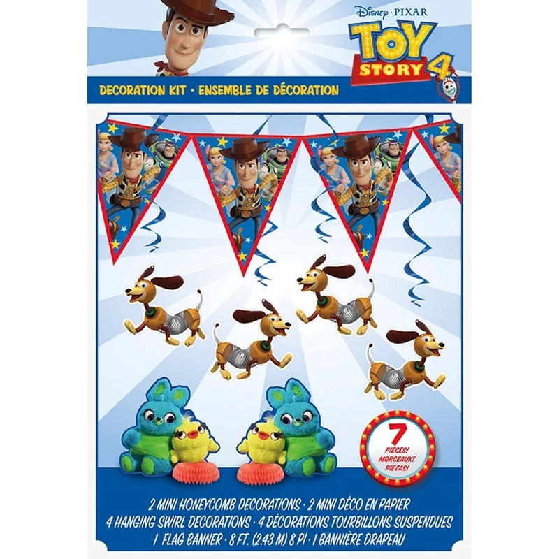 Toy Story Birthday Decoration Kit, Disney, 7 Count
