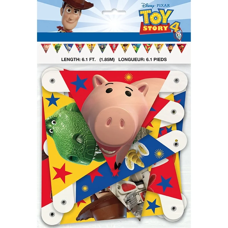 Toy Story Birthday Large Jointed Banner, Disney, 73 Inches, 1 Count