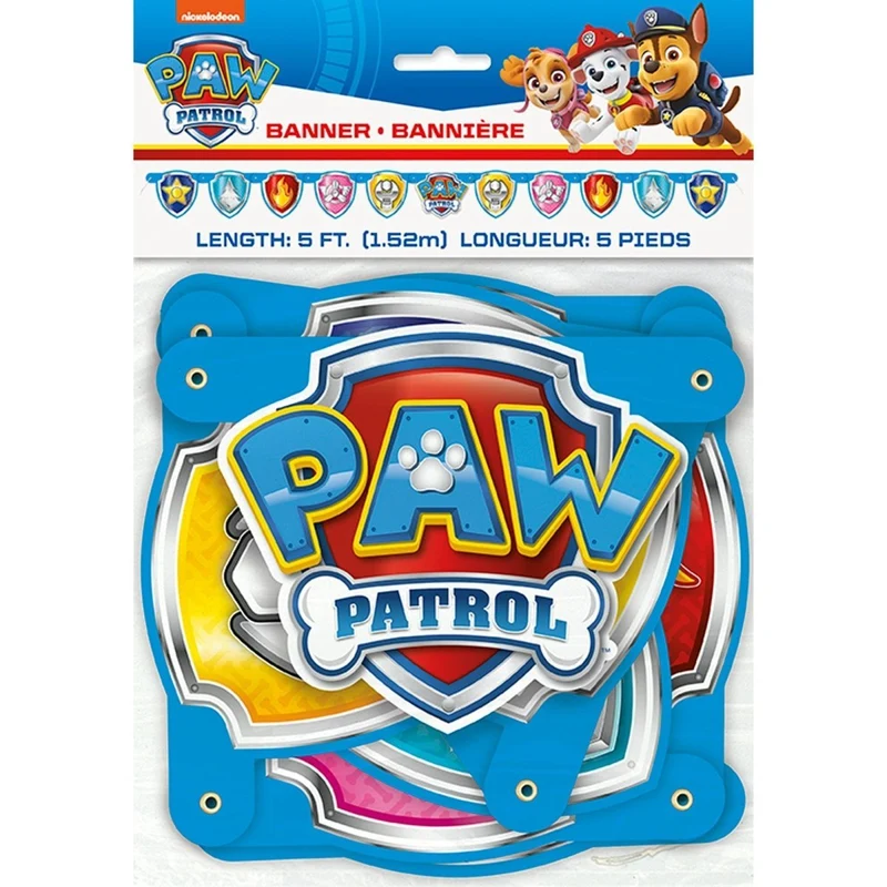 Paw Patrol Birthday Large Jointed Banner, 1 Count