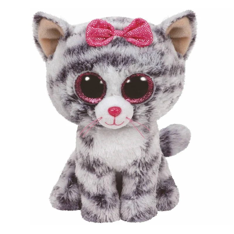 Beanie Boo, 6 in, Kiki Grey Cat