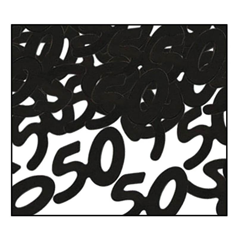 Fanci-fetti Confetti Noir - 50th Birthday Â½ Oz.