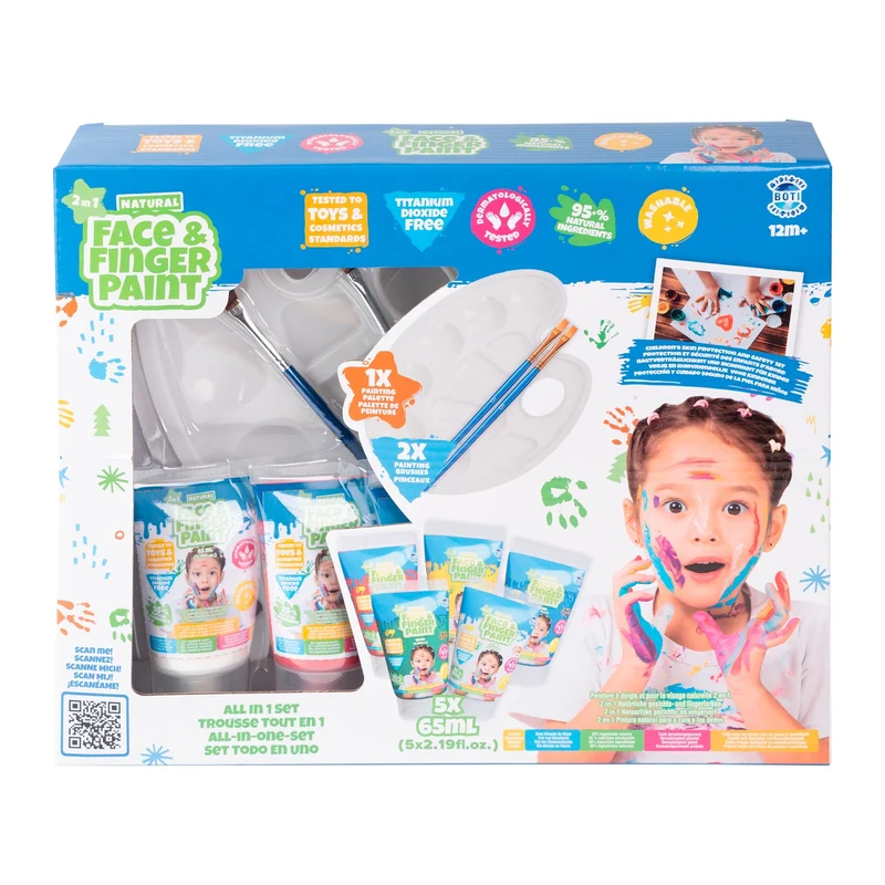 Natural Face and Finger Paint All In One Art Set