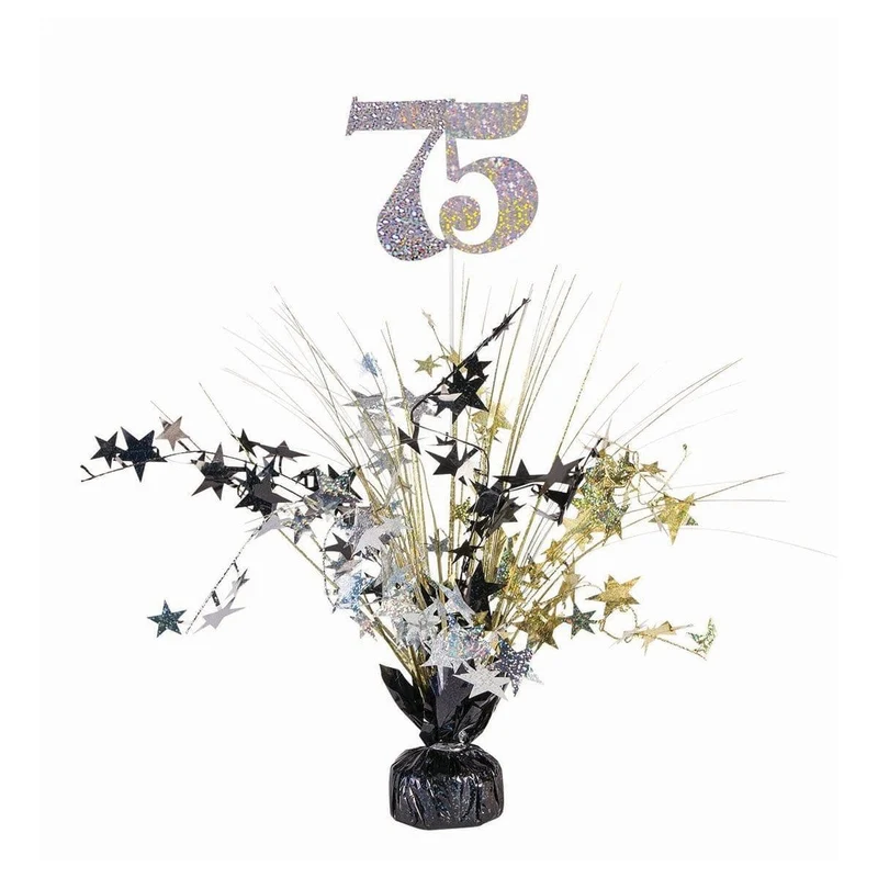 Centerpieces 18 In. Gold/silver/black - 75