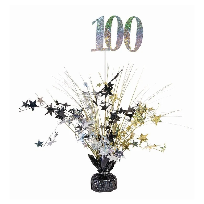 Centerpieces 18 In. Gold/silver/black - 100