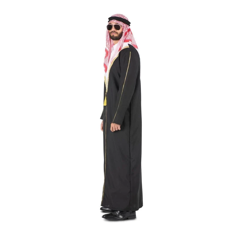 Petro Dollar Prince Costume for Adults, Black Tunic