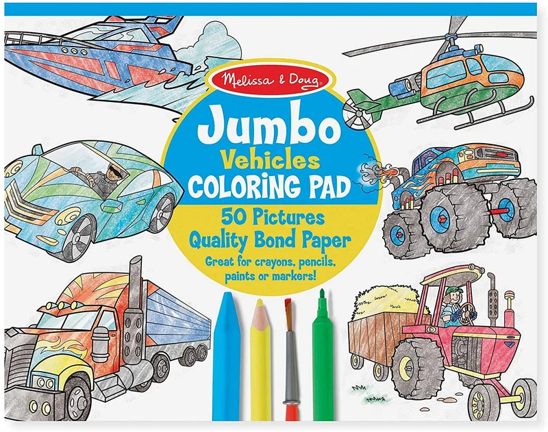 Jumbo Vehicles Coloring