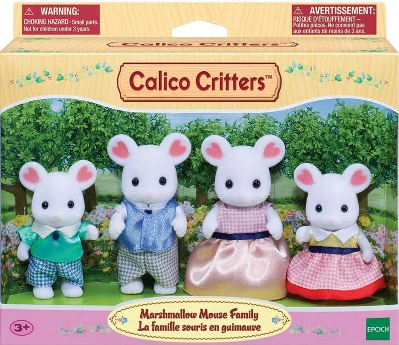 Calico Critters Marshmallow Mouse Family