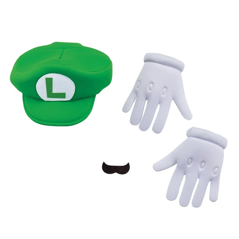 Super Mario Bros Luigi Elevated Classic Accessory Kit for Kids, Nintendo