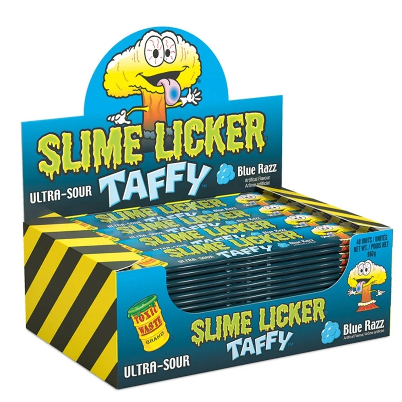 Sour Blue Raspberry Slime Licker Taffy, 1 Count