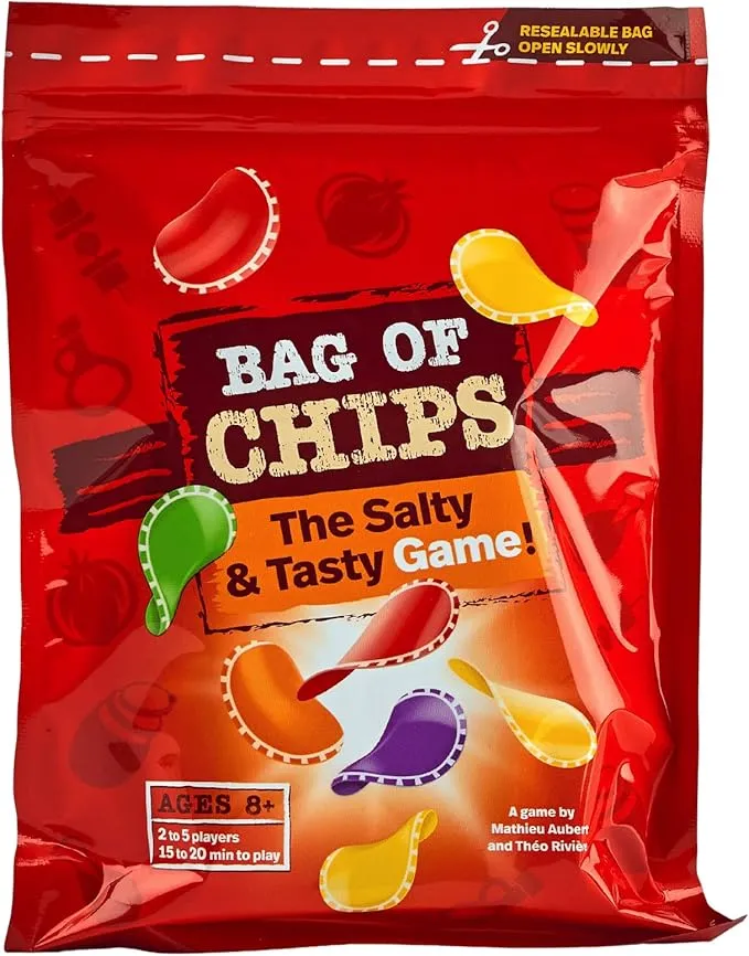 Bag of Chips Fast-Paced Push-Your-Luck Family Strategy Board Game