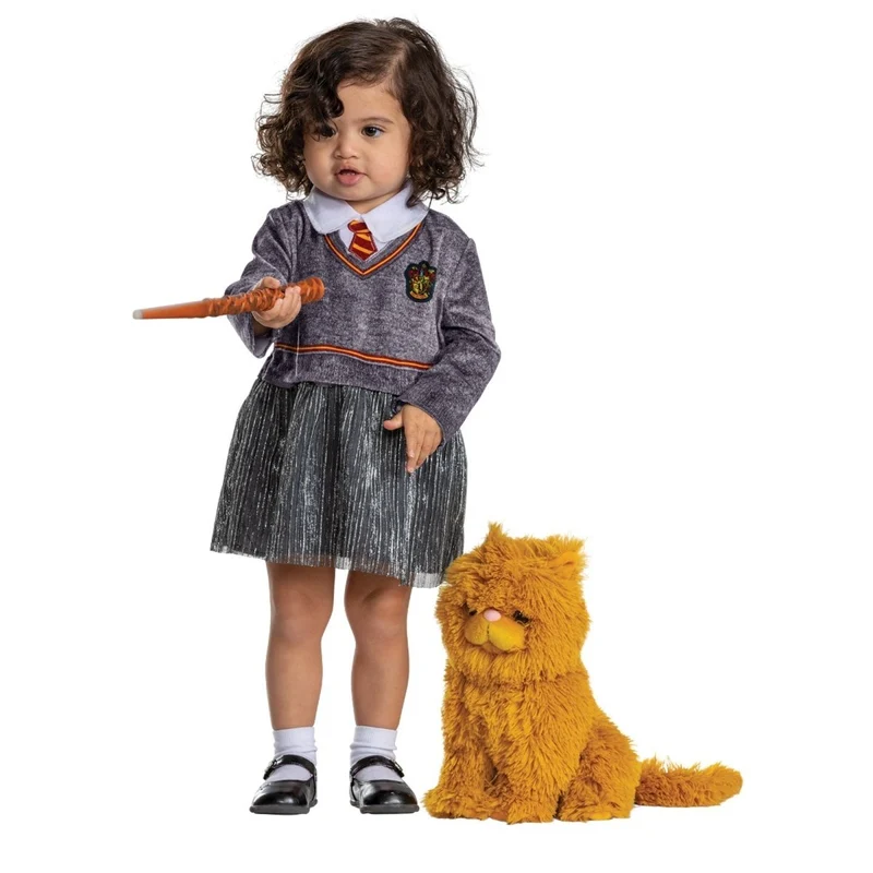 Harry Potter Hermione Costume for Toddlers, Grey Gryffindor Dress