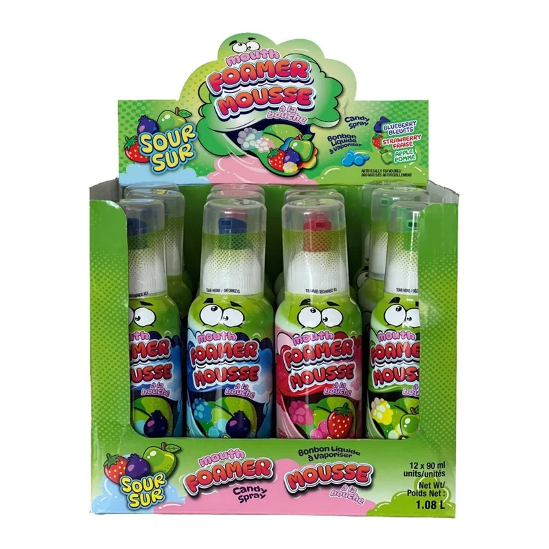 Sour Candy Spray Mouth Foamer, 90ml, Assortment, 1 Count