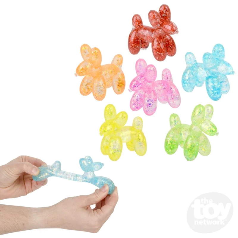 3.5 Inch Sugar Squeezy Balloon Dog Novelty Sensory Toy
