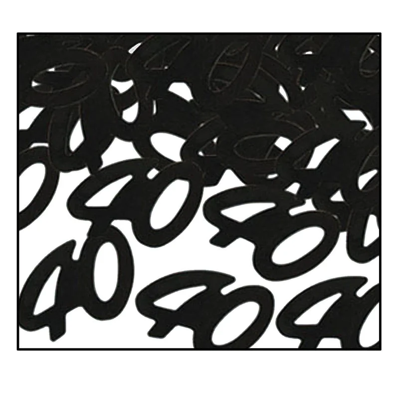 Fanci-fetti Confetti Black - 40th Birthday Â½ Oz.