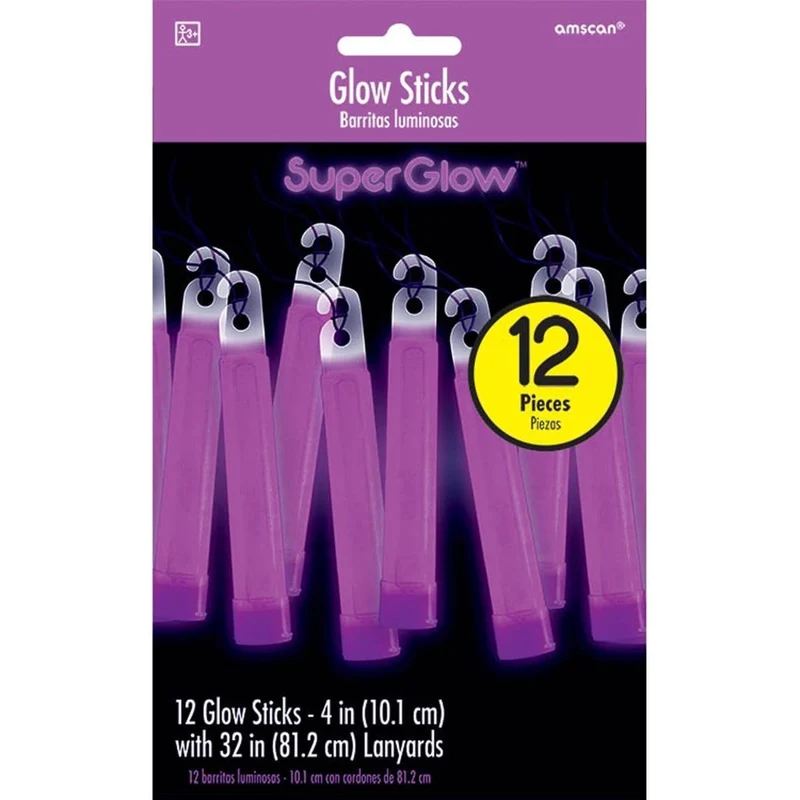Light Stick Necklaces - Purple 4 In. 12/pkg.