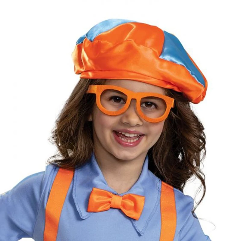Blippi Classic Dress Costume for Toddlers, Blue and Orange Dress