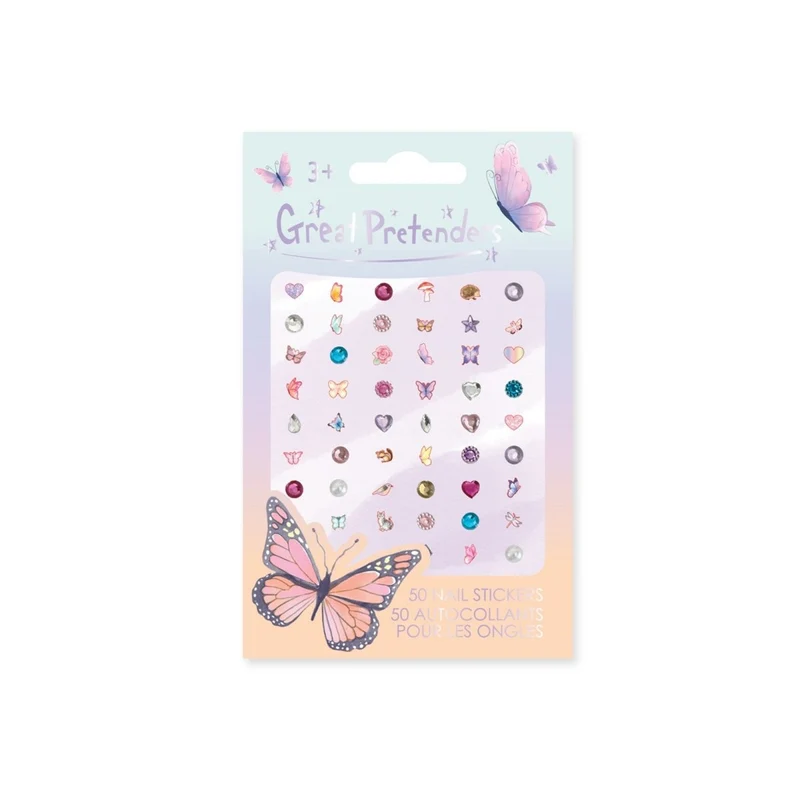 Butterfly Nail Stickers, 50 Count