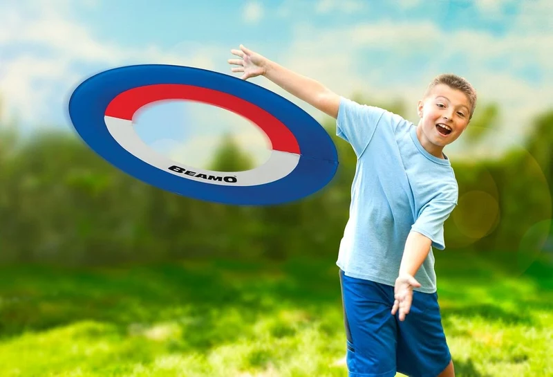 Toysmith Beamo 20-Inch Flying Hoop Soft Rim Outdoor Toss Game