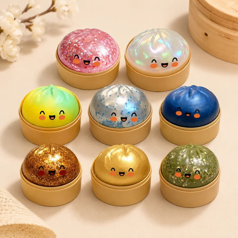Squishy Dumpling Mystère - Coloris Surprise Anti-Stress Kawaii