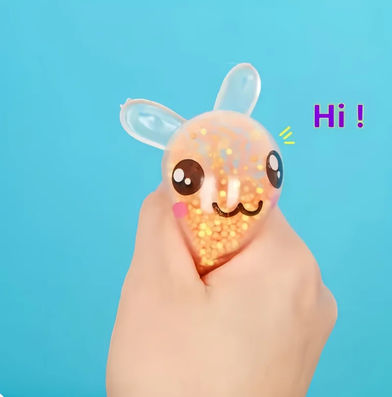 Squishy Lapin Anti-Stress Étirable (3 Pièces)
