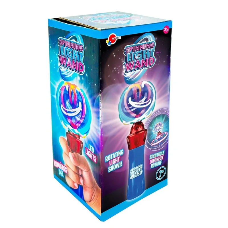 Spinning Light Up Wand, 1 Count