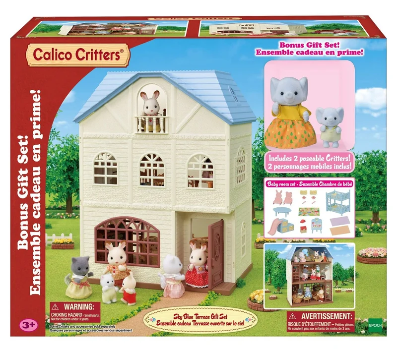 Calico Critter Sky Blue Terrace Gift Set