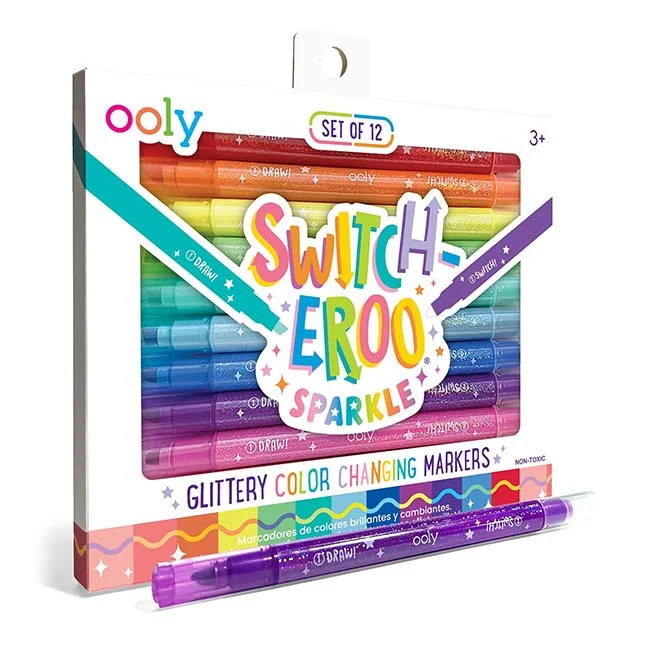 Switch-eroo Sparkle Markers Color Changing