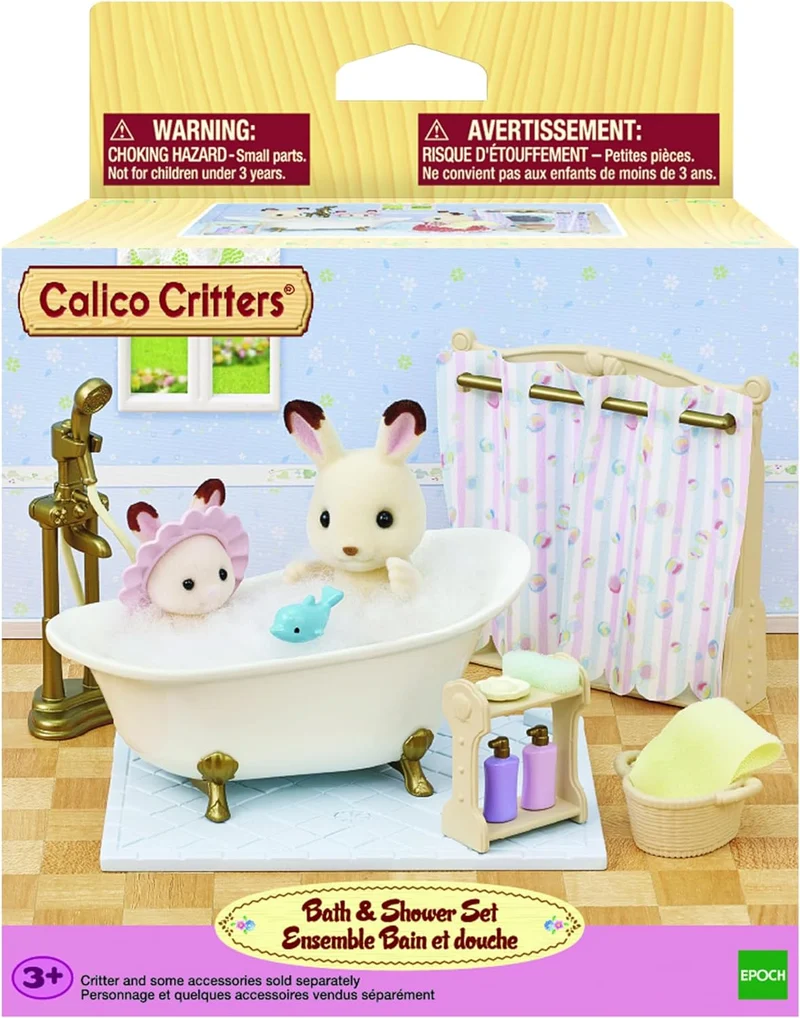 Calico Critters Bath and Shower Set