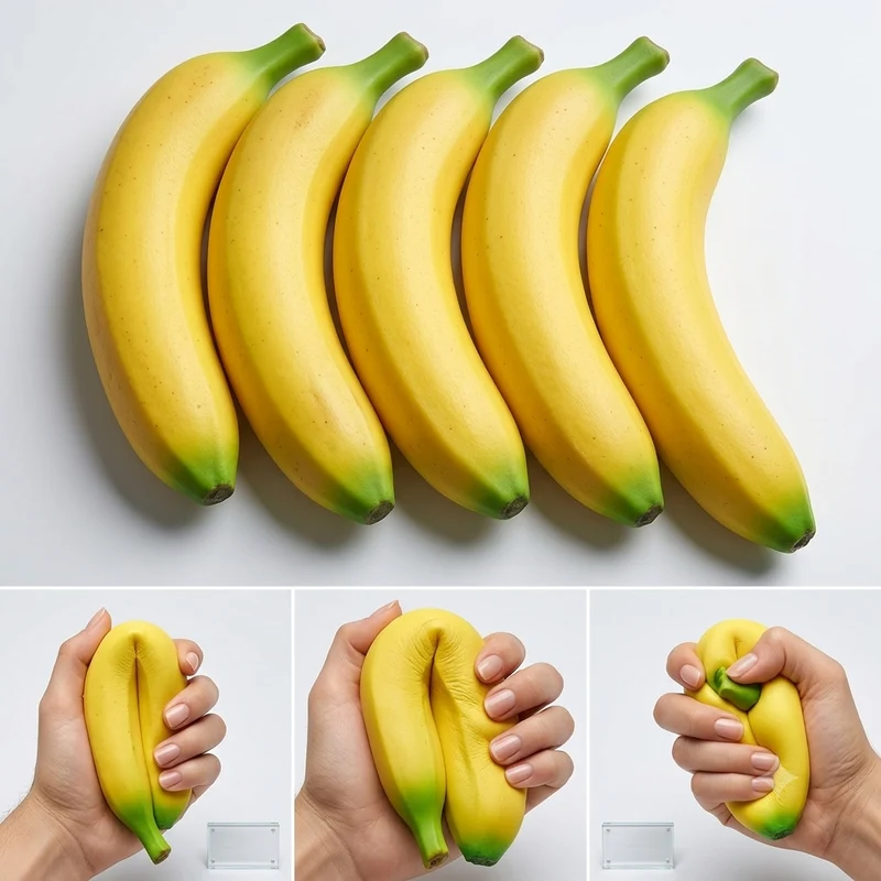 Squishy Banane Jumbo Anti-Stress Retour Lent