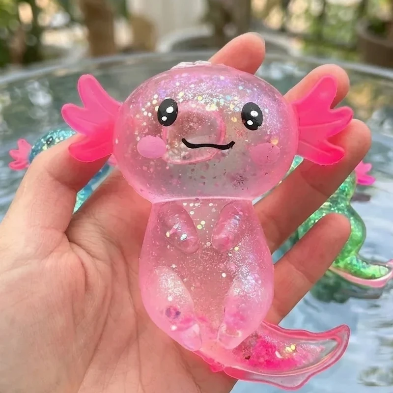 Squishy Axolotl Maltose Anti-Stress Étirable