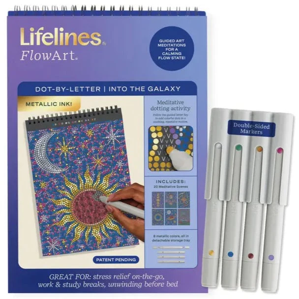 FlowArt by Lifelines Dot by Letter Into the Galaxy Metallic