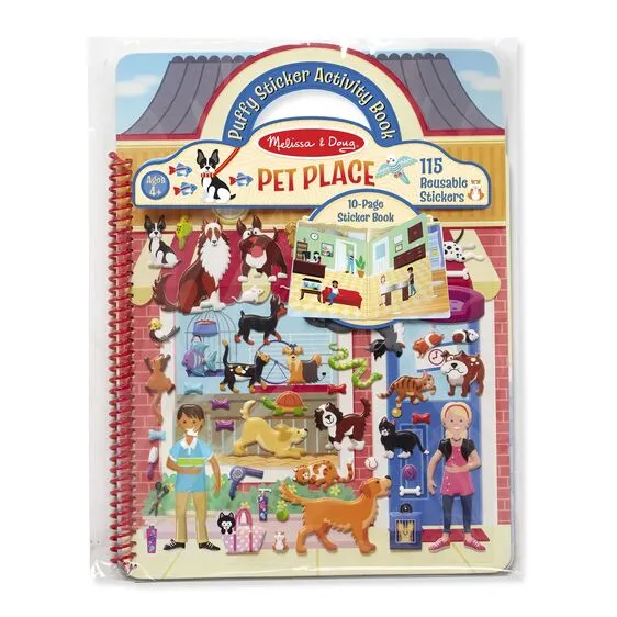 Melissa & Doug Pet Place Puffy Sticker Book