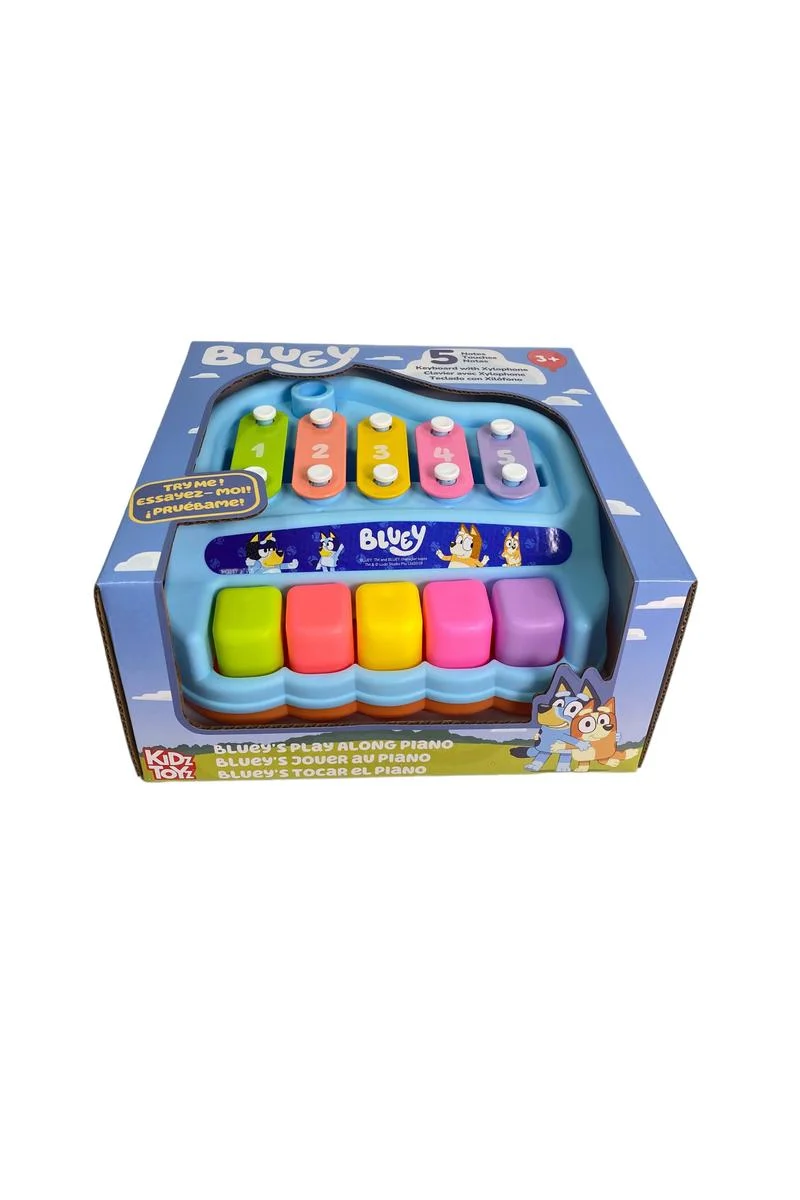 Official Bluey Play Along Piano Musical Toy for Toddlers Ages 3+