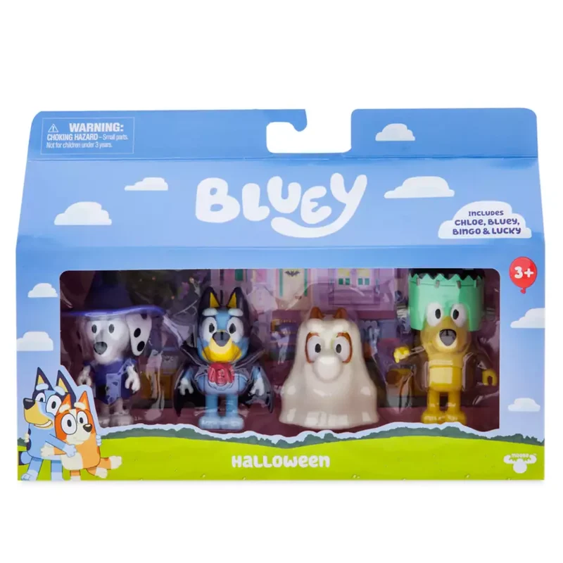 Bluey Series 11 4-Pack Figure Assortment with Accessories for Kids
