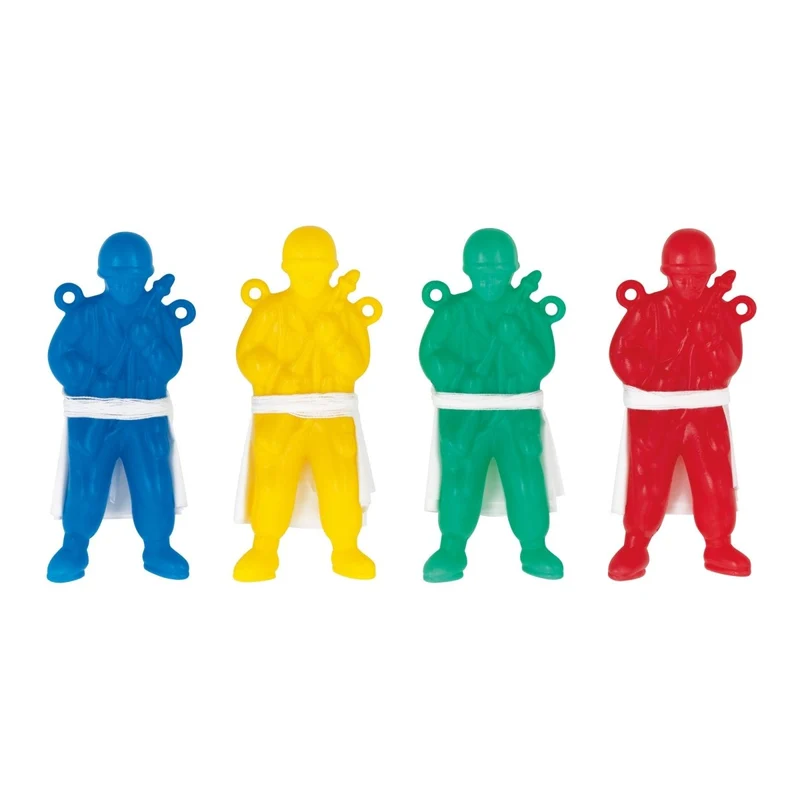 Paratrooper Soldier Figures, 3 Inches, 12 Count