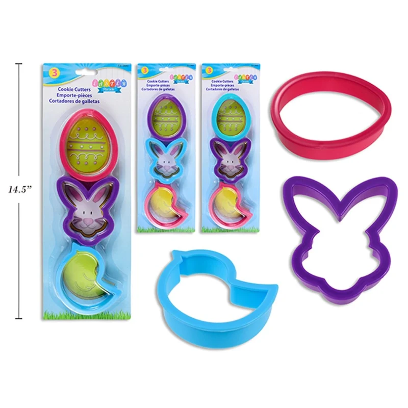 Easter Cookie Cutters, 3 Count