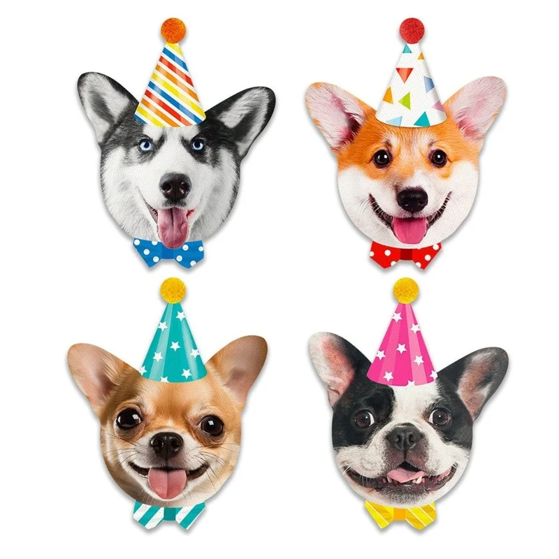 Party Dogs Birthday Small Beverage Napkins, 16 Count