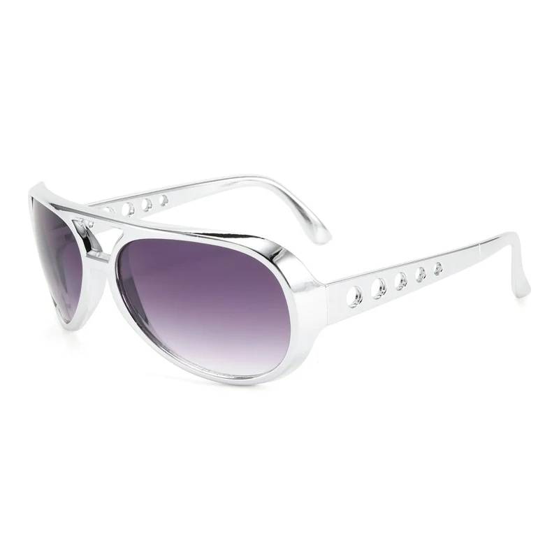 Silver Disco Sunglasses for Adults