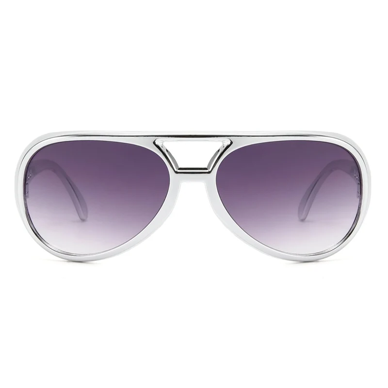 Silver Disco Sunglasses for Adults