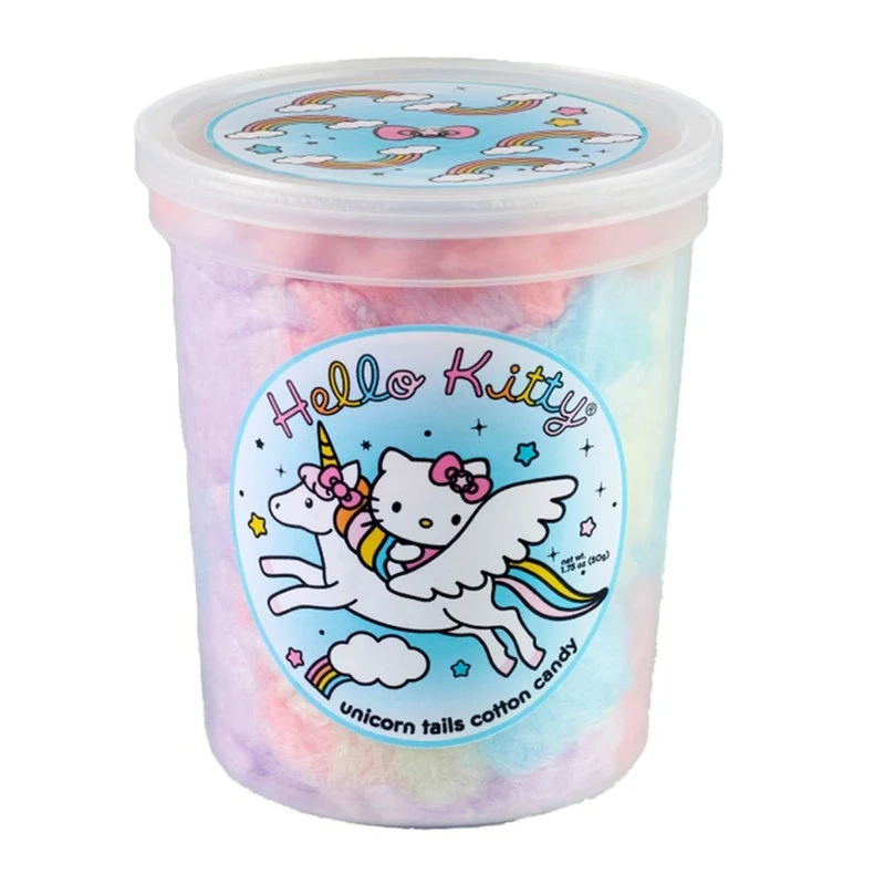 Hello Kitty Unicorn Tails Cotton Candy, 50g, 1 Count