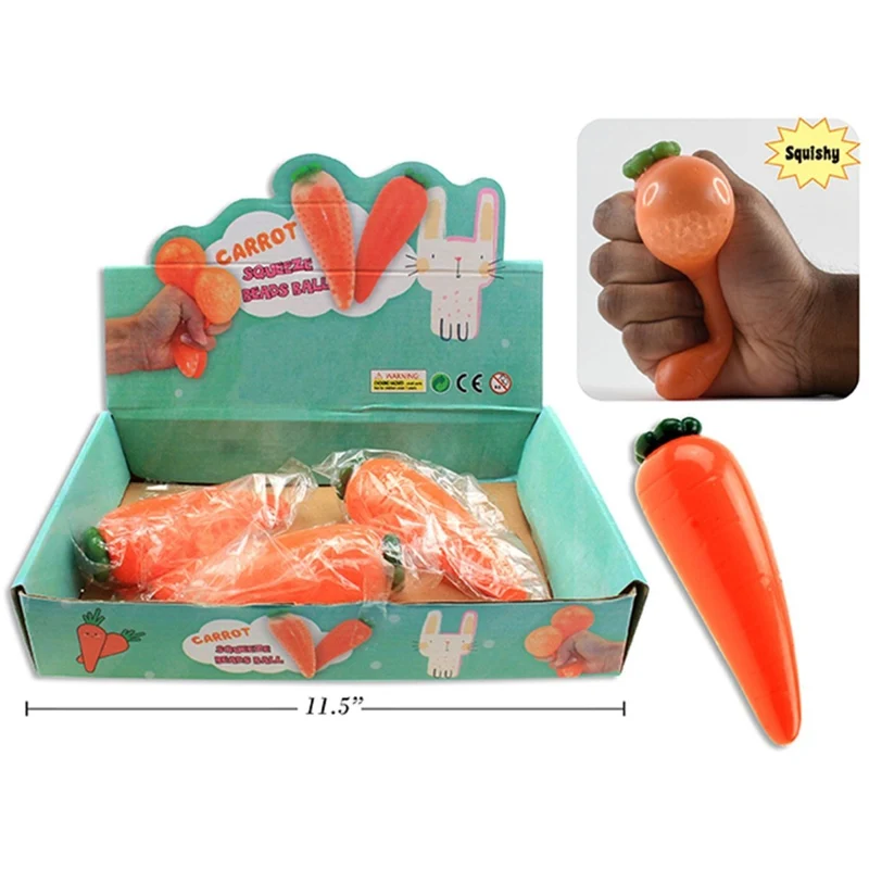 Squishy Carrot, 5.5 Inches, 1 Count