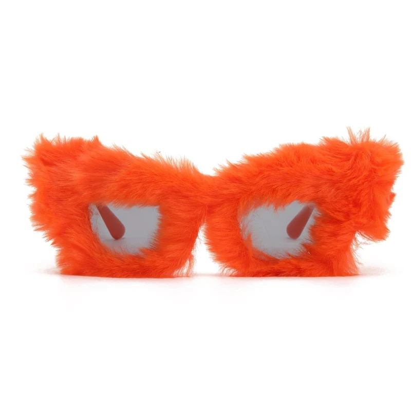 Orange Fur Sunglasses for Adults