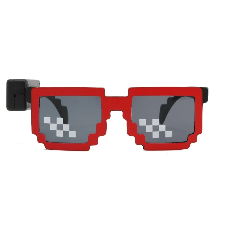 Red LED Neon Sunglasses for Adults