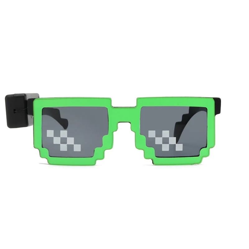 Green LED Neon Sunglasses for Adults