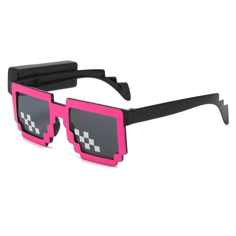 Pink LED Neon Sunglasses for Adults