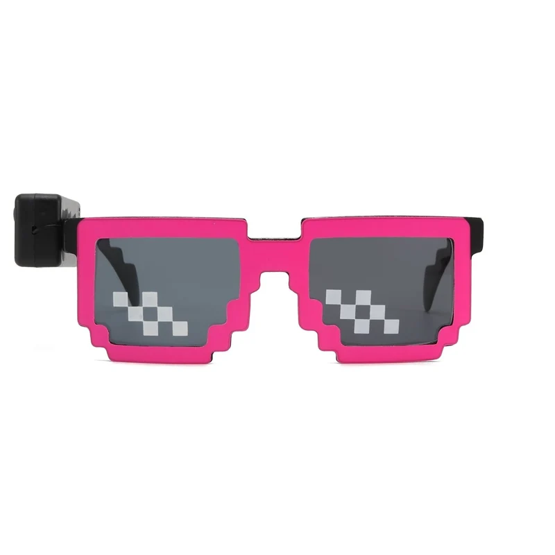 Pink LED Neon Sunglasses for Adults